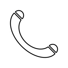 Poster - phone icon, call dialer symbol vector illustration on transparent background.