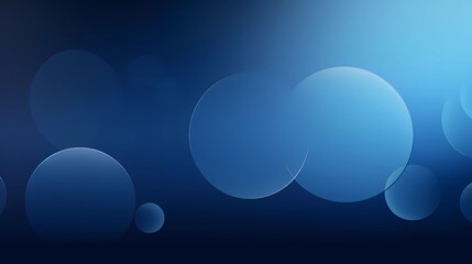 Poster - gradient blue background with circle theme. generative ai