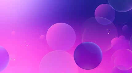 Poster - gradient purple background with circle theme. generative ai