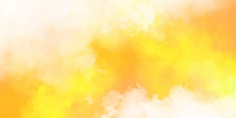 Wall Mural - Yellow White vector cloud backdrop design.lens flare.fog effect.gray rain cloud,reflection of neon design element.cloudscape atmosphere.brush effect smoke exploding,canvas element.
