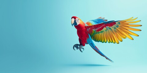 Sticker - superhero parrot concept