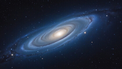Wall Mural - midnight sky nebula background