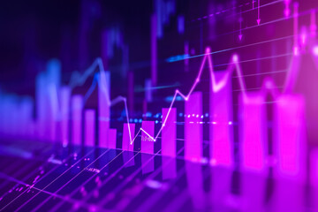 bar chart index for the past 5 years with a purple background