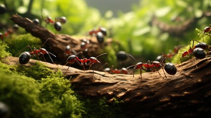 ants, close perspective, realistic, highly detailed --ar 16:9 --v 5.2 Job ID: bde6a43f-6362-4f7a-b596-ab0fc5ba5c09