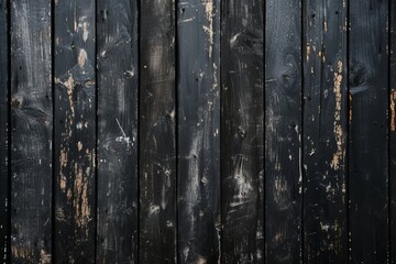 Wall Mural - Dark vintage wooden plank texture for rustic decor