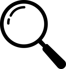 Search icon. Magnifying glass icon, vector magnifier or loupe sign. Realistic magnifying glass, search, analysis concept. magnifier , search stock vector Isolated on Transparent Background,