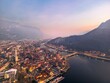 Lecco's Waterways from Above: Lake Como to Adda River