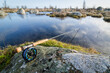 Fly rod on the swedish sea coast