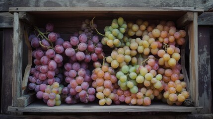 Vibrant grapes at the farmers market, showcasing nutritious and delicious options for a healthy diet.