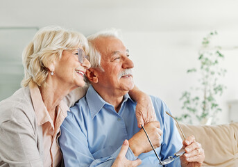 Wall Mural - senior portrait woman man couple happy retirement smiling love elderly lifestyle old together active