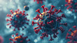 Close-up of virus, pandemic