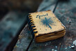 Inspirational Notebook - Atmospheric photo of the word 'Spirit' written on a notebook cover Gen AI