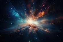 Big Bang In Deep Space. Birth Of The Universe