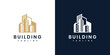 Real estate building logo design tamplate.	
