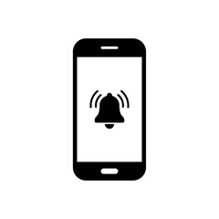 Sticker - Smartphone with notification bell icon