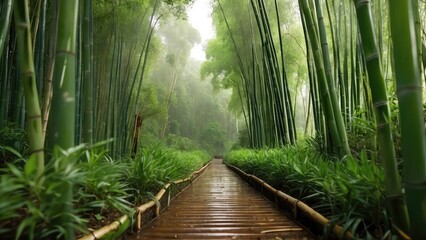  Bamboo forest, pathway, wedding backdrop, photography backdrop