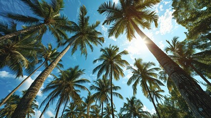 Poster - palm tree in the sky