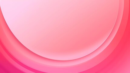 Poster - Pink gradient background. Smooth color combination of abstract circle paper cut. generative ai