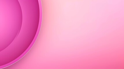 Poster - Pink gradient background. Smooth color combination of abstract circle paper cut. generative ai