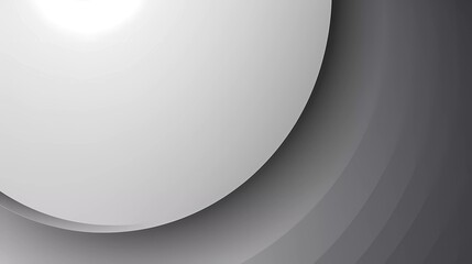 Poster - Gray gradient background. Smooth color combination of abstract circle paper cut. generative ai