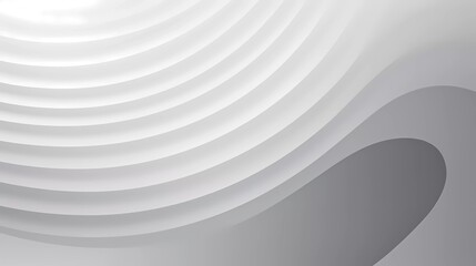 Poster - Silver gradient background. Smooth color combination of abstract circle paper cut. generative ai