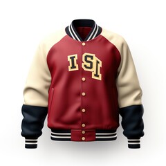 Poster - Advance fashioned Varsity jacket , isolated for mockup and designing 