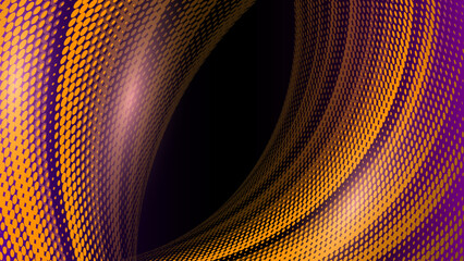 Wall Mural - Vortex spiral halftone wallpaper with blended color effects