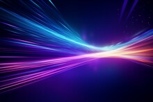Neon Fiber Optic Lines Abstract Texture Background