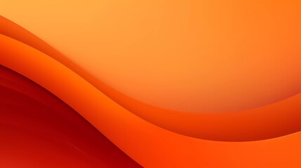 Poster - Orange gradient background. Smooth color combination of abstract circle paper cut. generative ai