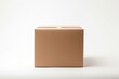 © Wayu - Close-up cardboard box on white background