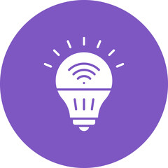 Wall Mural - Smart Bulb Icon