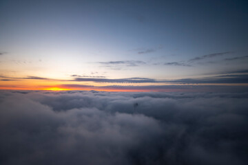 Wall Mural - Sunrise from a hot air balloon over the hunter valley