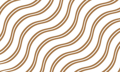 Poster - abstract repeatable seamless brown diagonal double line wave pattern.