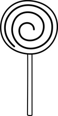 Wall Mural - lollipop cartoon lineart