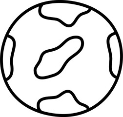 Wall Mural - earth cartoon lineart