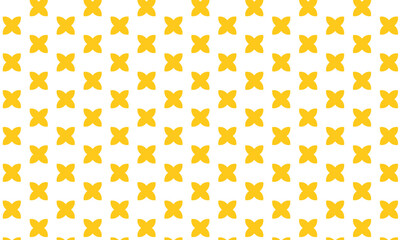 Poster - abstract repeatable yellow flower pattern.