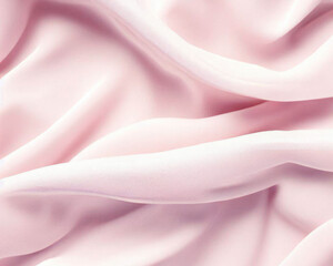 Wall Mural - light Pink crumpled fabric texture background