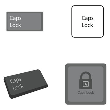 caps lock icon vector