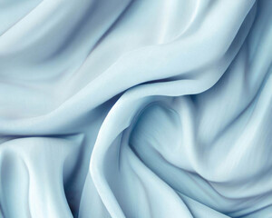 Wall Mural - Blue crumpled fabric texture background