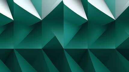 Poster - Abstract white and dark green background, Geometric pattern. generative ai