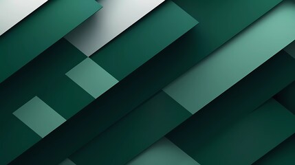 Poster - Abstract white and dark green background, Geometric pattern. generative ai