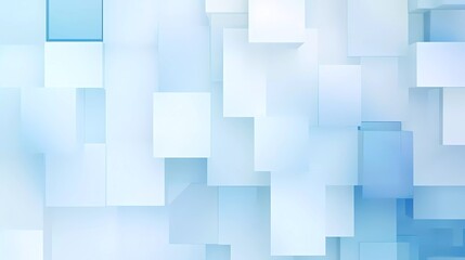 Poster - Abstract white and light blue background, Geometric pattern. generative ai