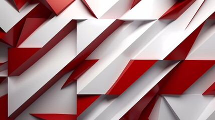 Wall Mural - Abstract white and dark red background, Geometric pattern. generative ai