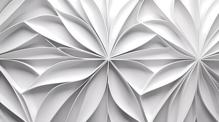 Poster - Abstract white and silver background, Geometric pattern. generative ai