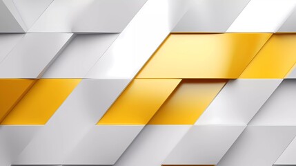 Poster - White and silver yellow background, Geometric pattern. generative ai