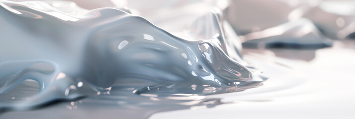 white water, fluid, organic forms, generative AI