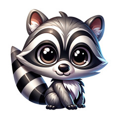 Adorable Raccoon Clipart