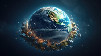 Wall Mural - Planet earth illustration