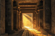 A corridor in an Egyptian temple