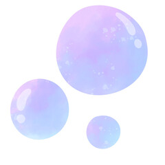 bubble sea Ocean Underwater Cute pastel Watercolor Clipart